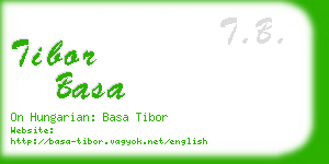 tibor basa business card
